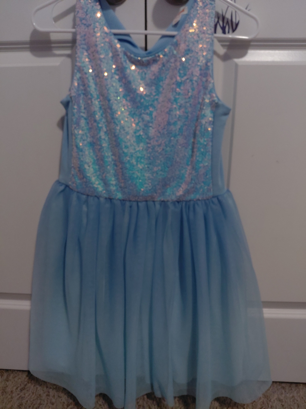 Cat & Jack Light Blue Sequin Tulle Party Dress